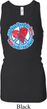 Ladies Peace Tanktop All You Need is Love Longer Length Racerback Tank