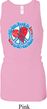 Ladies Peace Tanktop All You Need is Love Longer Length Racerback Tank