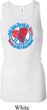 Ladies Peace Tanktop All You Need is Love Longer Length Racerback Tank