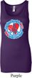 Ladies Peace Tanktop All You Need is Love Longer Length Tank Top