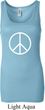 Ladies Peace Tanktop Basic Peace White Longer Length Tank Top