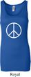 Ladies Peace Tanktop Basic Peace White Longer Length Tank Top