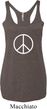 Ladies Peace Tanktop Basic Peace White Tri Blend Racerback Tank Top
