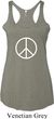 Ladies Peace Tanktop Basic Peace White Tri Blend Racerback Tank Top