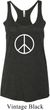 Ladies Peace Tanktop Basic Peace White Tri Blend Racerback Tank Top