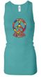 Ladies Peace Tanktop Funky Peace Longer Length Racerback Tank Top
