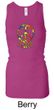 Ladies Peace Tanktop Funky Peace Longer Length Racerback Tank Top