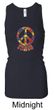 Ladies Peace Tanktop Funky Peace Longer Length Racerback Tank Top