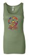 Ladies Peace Tanktop Funky Peace Longer Length Tank Top