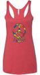 Ladies Peace Tanktop Funky Peace Tri Blend Racerback Tank Top
