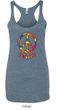 Ladies Peace Tanktop Funky Peace Tri Blend Racerback Tank Top
