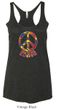 Ladies Peace Tanktop Funky Peace Tri Blend Racerback Tank Top