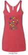 Ladies Peace Tanktop Funky Peace Tri Blend Racerback Tank Top