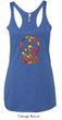 Ladies Peace Tanktop Funky Peace Tri Blend Racerback Tank Top