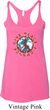 Ladies Peace Tanktop Give Peace a Chance Tri Blend Racerback Tank Top