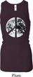 Ladies Peace Tanktop Peace Earth Longer Length Racerback Tank Top