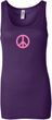 Ladies Peace Tanktop Pink Peace Longer Length Tank Top