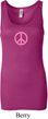 Ladies Peace Tanktop Pink Peace Longer Length Tank Top