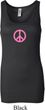 Ladies Peace Tanktop Pink Peace Longer Length Tank Top