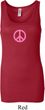 Ladies Peace Tanktop Pink Peace Longer Length Tank Top