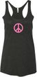 Ladies Peace Tanktop Pink Peace Tri Blend Racerback Tank Top