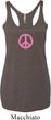 Ladies Peace Tanktop Pink Peace Tri Blend Racerback Tank Top