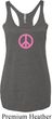 Ladies Peace Tanktop Pink Peace Tri Blend Racerback Tank Top