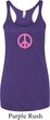 Ladies Peace Tanktop Pink Peace Tri Blend Racerback Tank Top