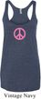 Ladies Peace Tanktop Pink Peace Tri Blend Racerback Tank Top