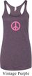 Ladies Peace Tanktop Pink Peace Tri Blend Racerback Tank Top