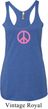 Ladies Peace Tanktop Pink Peace Tri Blend Racerback Tank Top