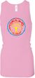 Ladies Peace Tanktop Psychedelic Peace Longer Length Racerback Tank