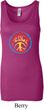 Ladies Peace Tanktop Psychedelic Peace Longer Length Tank Top
