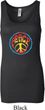 Ladies Peace Tanktop Psychedelic Peace Longer Length Tank Top