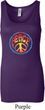 Ladies Peace Tanktop Psychedelic Peace Longer Length Tank Top