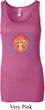 Ladies Peace Tanktop Psychedelic Peace Longer Length Tank Top