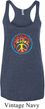 Ladies Peace Tanktop Psychedelic Peace Tri Blend Racerback Tank Top