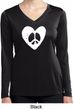 Ladies Peace Tee Hippie Heart Peace Dry Wicking Long Sleeve