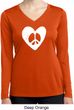 Ladies Peace Tee Hippie Heart Peace Dry Wicking Long Sleeve