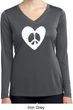 Ladies Peace Tee Hippie Heart Peace Dry Wicking Long Sleeve