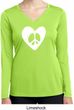 Ladies Peace Tee Hippie Heart Peace Dry Wicking Long Sleeve