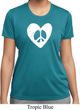 Ladies Peace Tee Hippie Heart Peace Moisture Wicking T-shirt