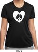 Ladies Peace Tee Hippie Heart Peace Moisture Wicking T-shirt