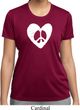 Ladies Peace Tee Hippie Heart Peace Moisture Wicking T-shirt