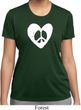 Ladies Peace Tee Hippie Heart Peace Moisture Wicking T-shirt