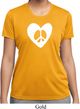 Ladies Peace Tee Hippie Heart Peace Moisture Wicking T-shirt