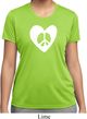 Ladies Peace Tee Hippie Heart Peace Moisture Wicking T-shirt