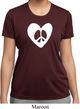 Ladies Peace Tee Hippie Heart Peace Moisture Wicking T-shirt