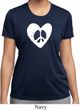 Ladies Peace Tee Hippie Heart Peace Moisture Wicking T-shirt