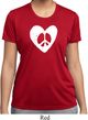 Ladies Peace Tee Hippie Heart Peace Moisture Wicking T-shirt